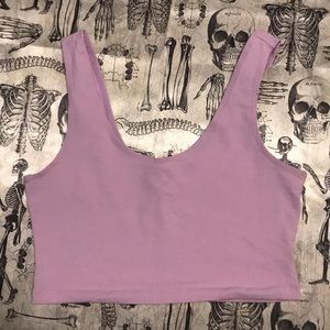 Purple crop top from american apparel